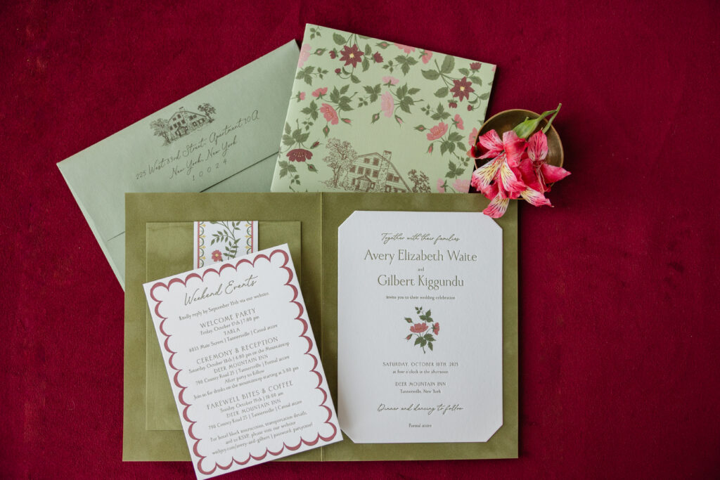 Letterpress Invitation with Folder