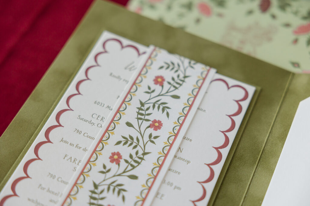 Floral Belly Band in Folder