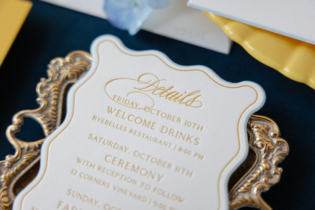 Letterpress Details Card
