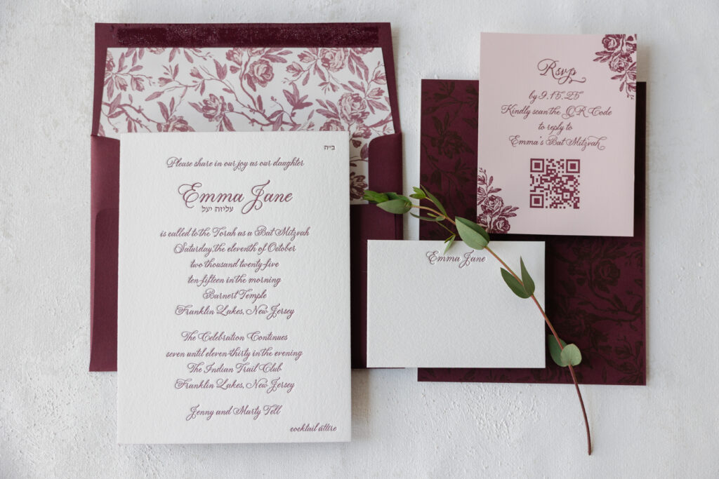 Bat Mitzvah Invitation
