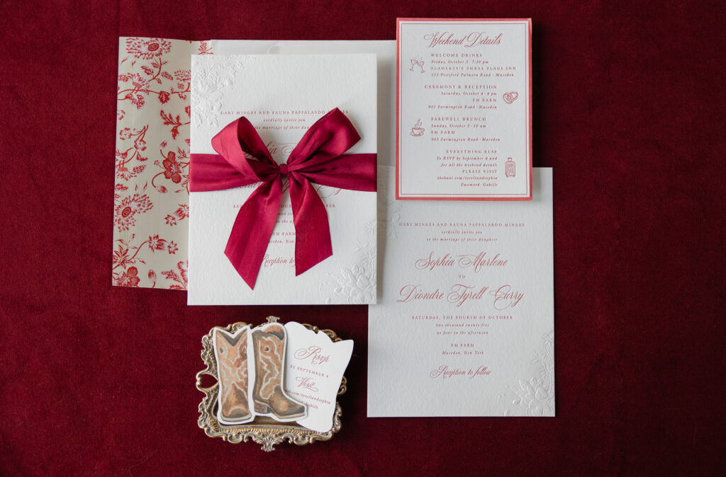 Burgundy Wedding Stationery