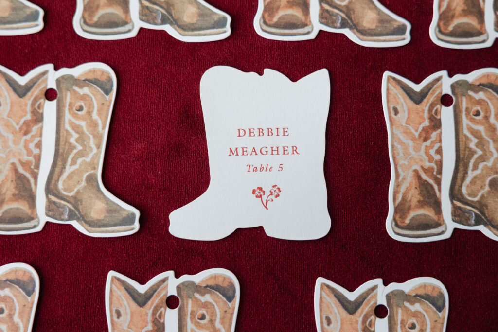 Die-Cut Flat Escort Card