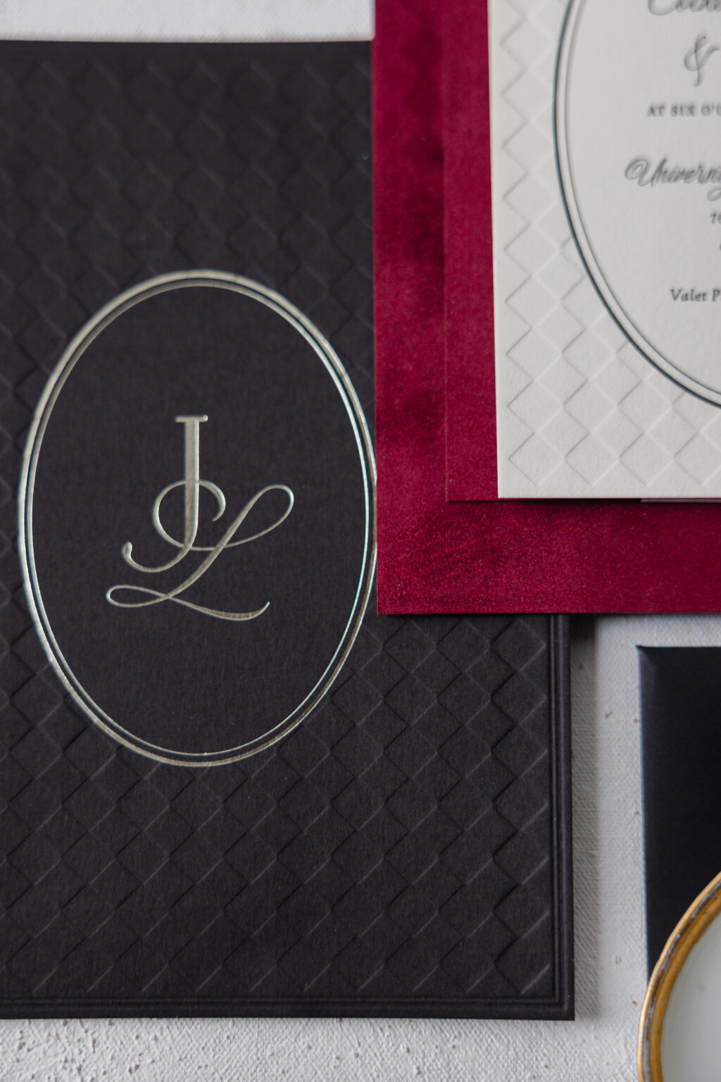 Moody Modern Black-Tie Wedding Suite