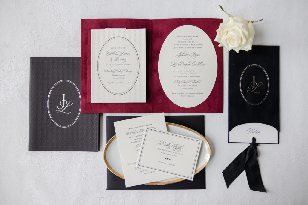 Monogram Folder with Velvet Interior