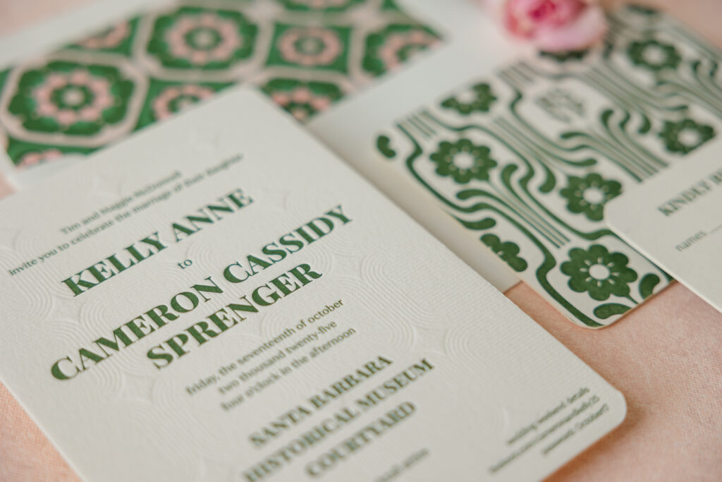 Retro Botanical Invitations