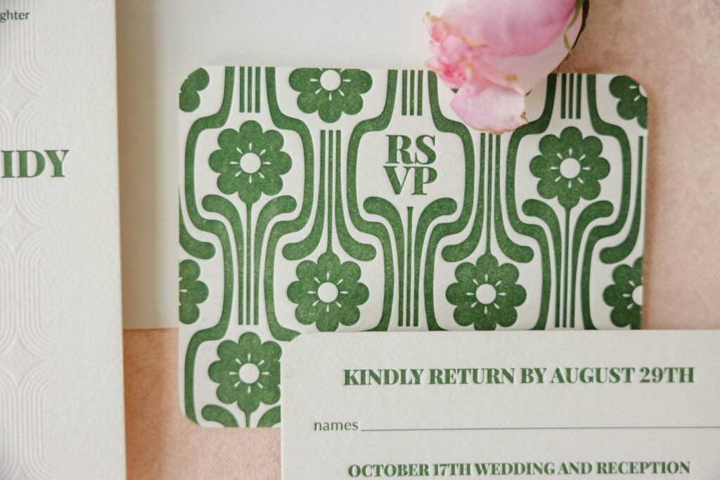Retro Botanical Invitations
