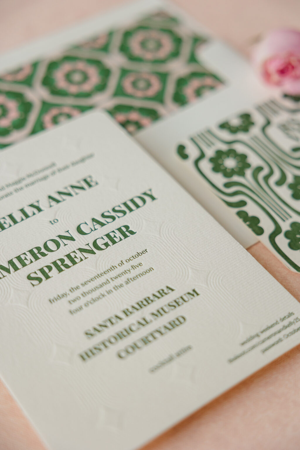 Retro Botanical Invitations