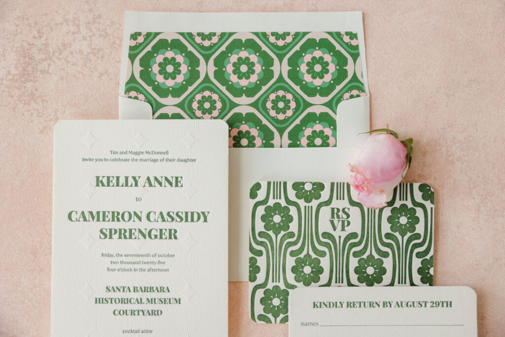 MCM Floral Wedding Stationery