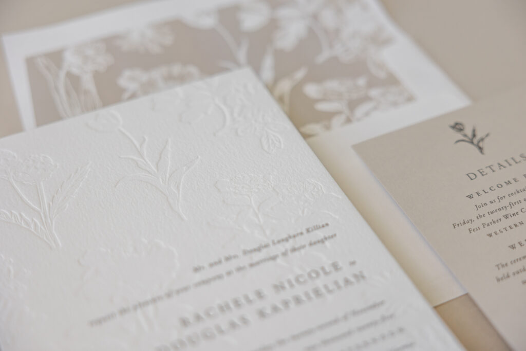 Minimalist Botanical Invitation