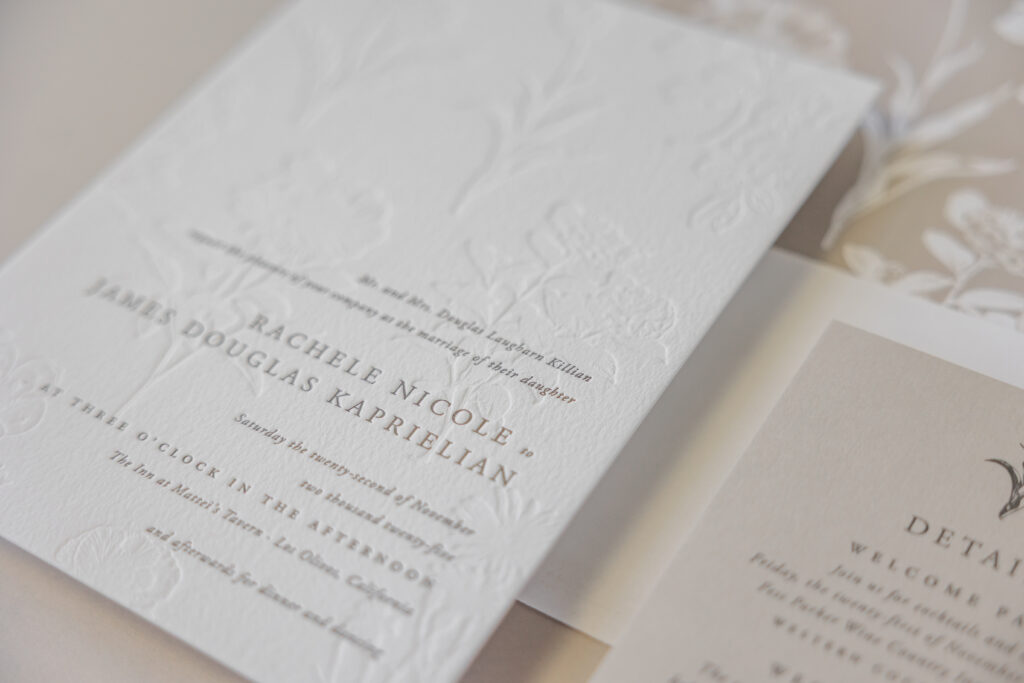 Minimalist Botanical Invitation