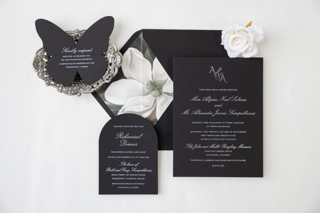 Dramatic Wedding Stationery