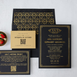 Foil Stamped Stationery Suite