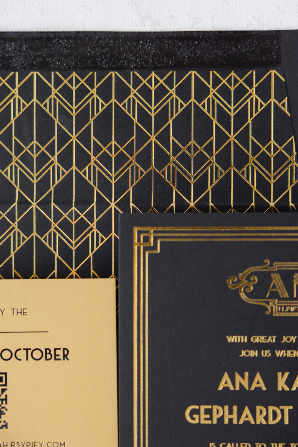 Art Deco Bat Mitzvah Invitations