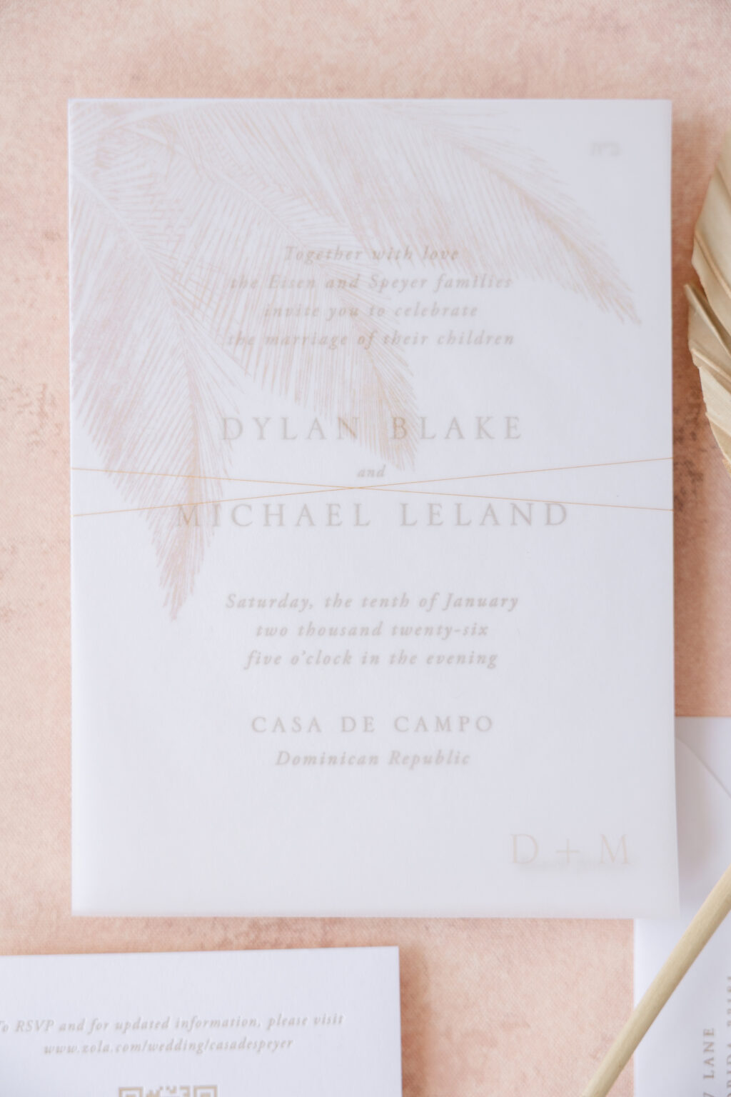Wedding Stationery with Tropical Elegance