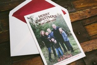 Custom holiday cards from Smock