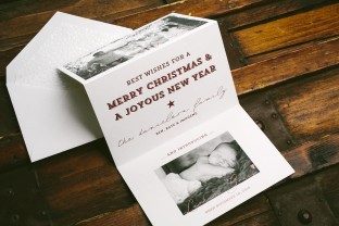Custom holiday cards from Smock