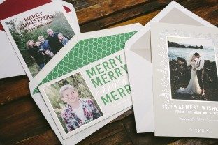 Custom holiday cards from Smock