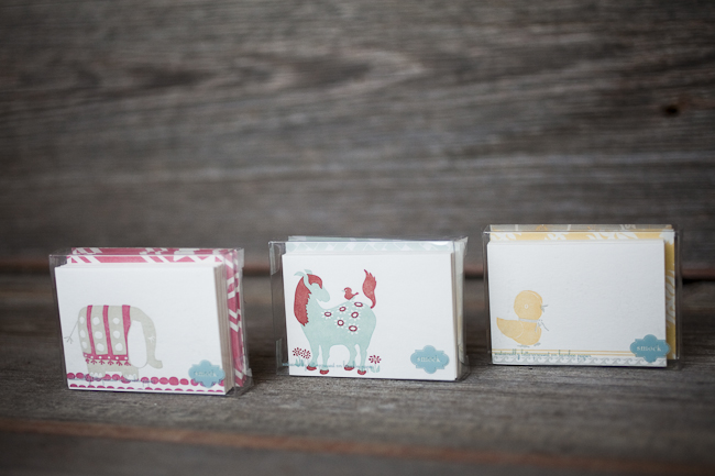 Petite folded cards from Smock are a perfect stocking stuffer for a child who loves writing special notes! 