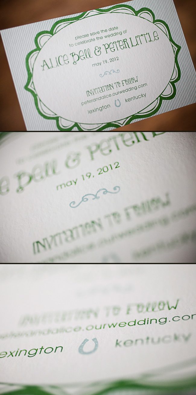 This save the date set from Social Graces was an honoree in the 1st Smock Design Contest for 2012 