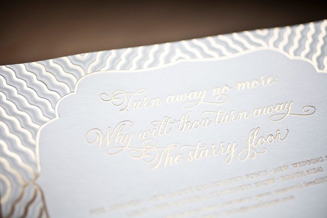 Smock's 2012 National Stationery Show invitation - complete with foil stamping and hand calligraphed envelopes