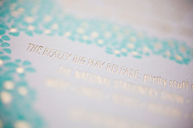 Smock's 2012 National Stationery Show invitation - complete with foil stamping and hand calligraphed envelopes