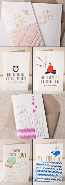 These love cards from Smock are quirky and sweet for Valentine's Day