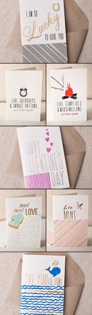 These love cards from Smock are quirky and sweet for Valentine's Day