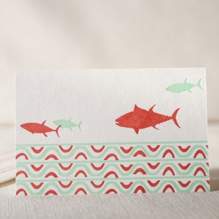 Fin letterpress cards