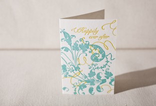 Happily Ever After letterpress card