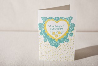 Sprinkle letterpress card
