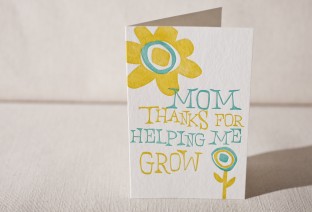 Mother's Day Grow letterpress card