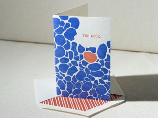 You Rock letterpress card
