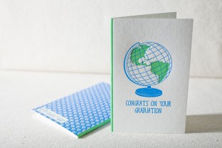 Welcome To The Real World letterpress card