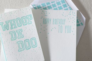 Whoop De Doo letterpress card 2