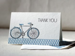 Bicyclette letterpress cards