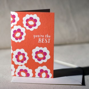 You're The Best greeting card (offset)
