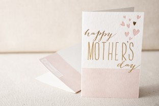 Heartfelt mothers day letterpress card
