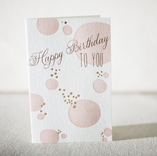 Kersey Birthday letterpress and foil card