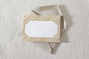 Noel foil stamped gift tags
