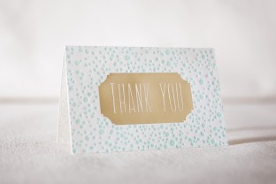 Batiste letterpress and foil cards