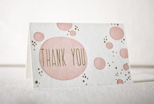 Kersey Note letterpress and foil cards