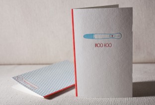 Woo Hoo! letterpress card