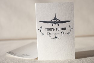 Props To You letterpress card