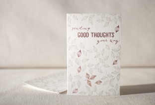 Good Thoughts letterpress and foil card