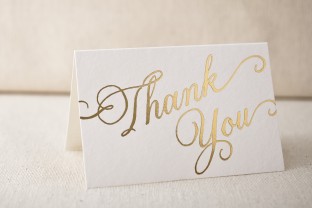 Thank you script foil cards