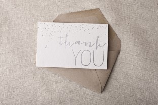 Thank you shine foil card 2