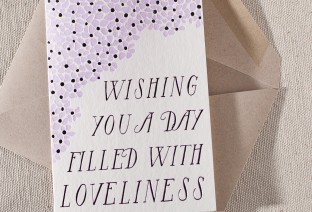 Loveliness letterpress and foil card 2