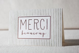 Cameo letterpress and foil cards