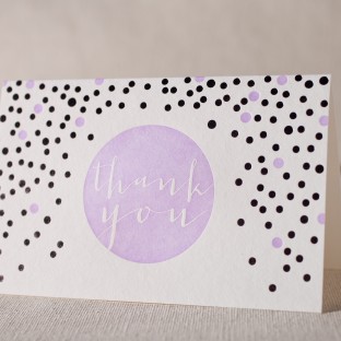Platinum Thank You letterpress and foil cards 2