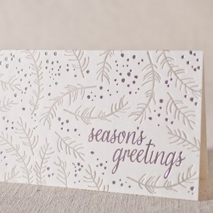 Branch letterpress and foil cards
